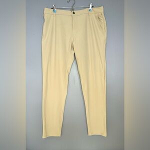 Lululemon Commission Pant Mens 38x33 Khaki Warpstreme Chino Classic ABC M5AEYS